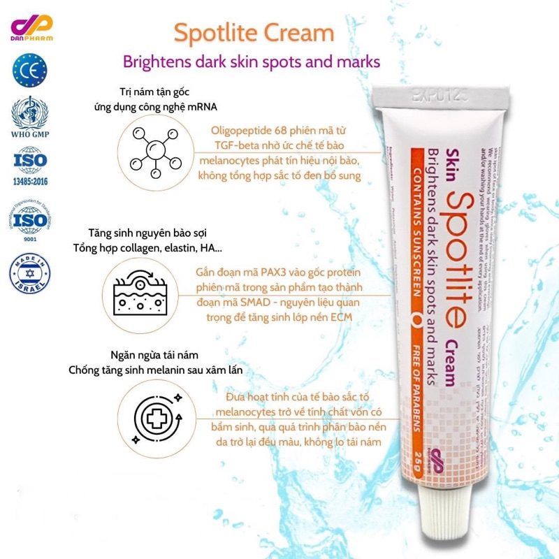 Kem nám Spotlite công nghệ mArn Liposome giảm nám hiệu quả