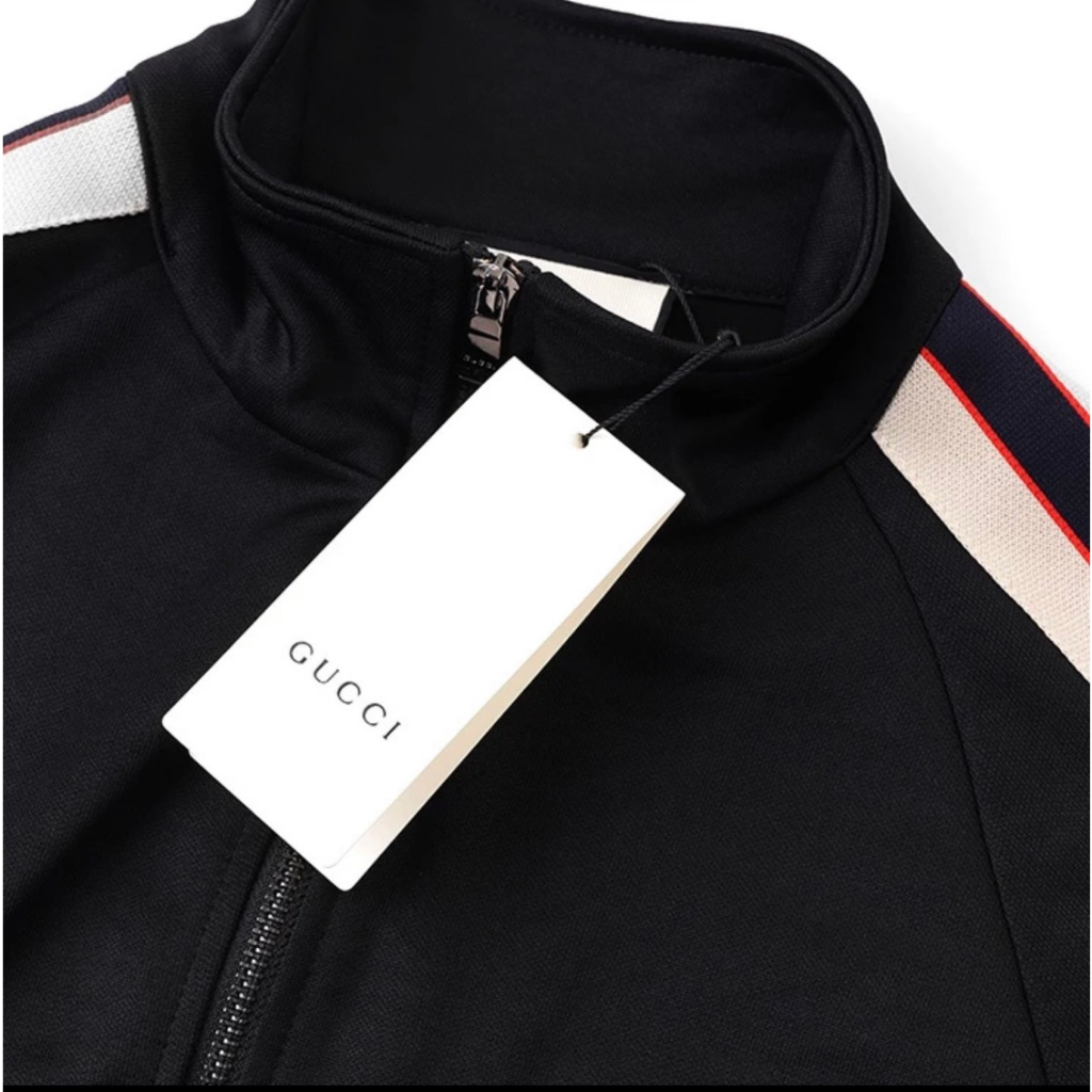 Áo Khoác Nam Nữ Gucci Thêu Sọc Tay Cao Cấp - Áo khoác Gucci Sọc Tay Mẫu Mới Hotrend 2023