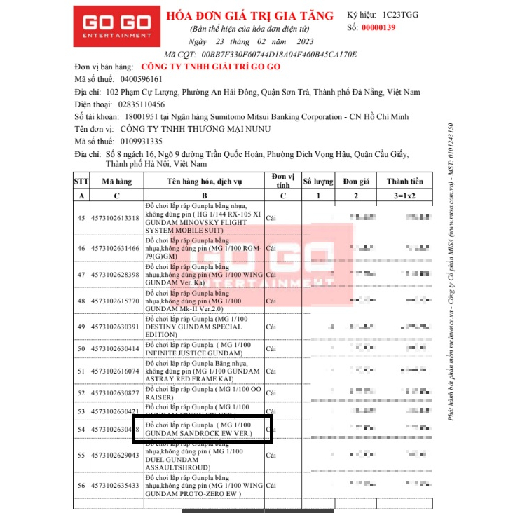 Mô Hình lắp ráp Gundam MG 031 Sandrock EW ver