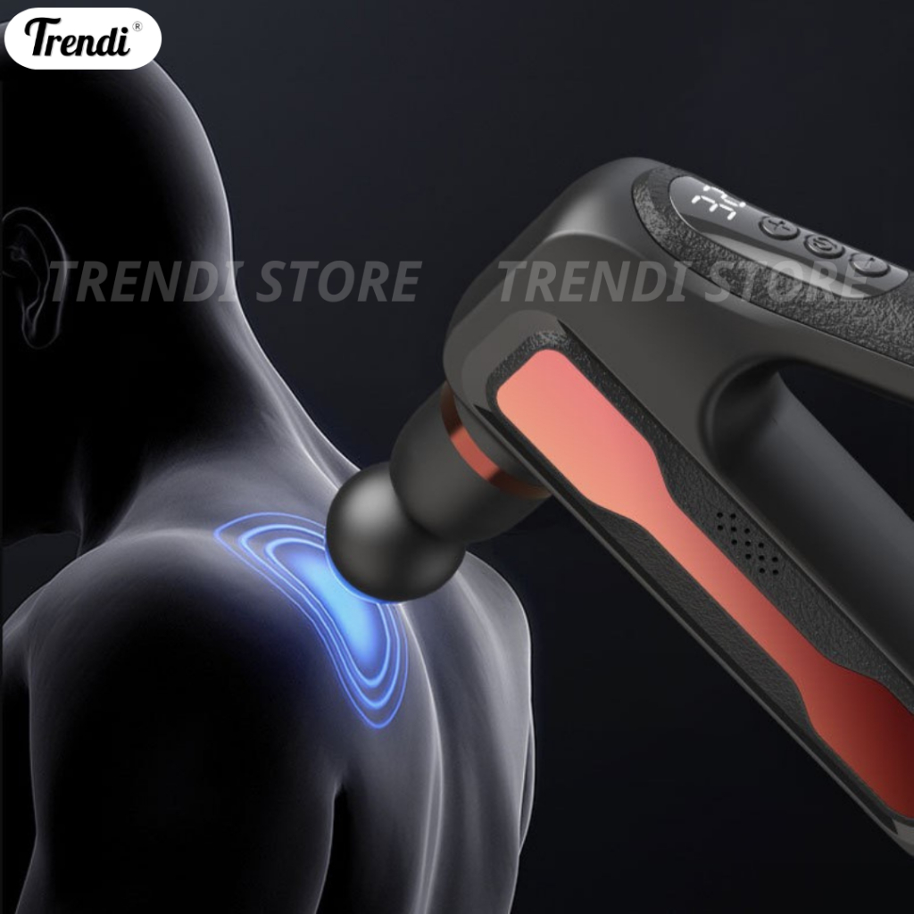 Máy massage cầm tay TRENDI HB-32, Mát Xa Với 32 Cấp Độ Điều Chỉnh Và 8 Đầu Massage Trị Liệu Chuyên Sâu