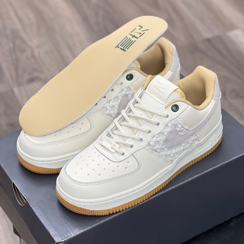 GIÀY A’F1 LOW BAMBO BEIGE TRẮNG KEM SC