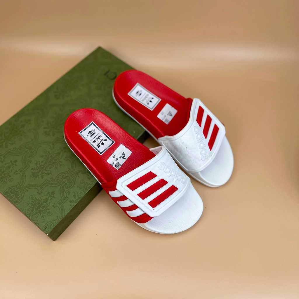 Dép nam adidas Mẫu mới nhất Hot 2023, Dép adidas Quai dán đế cao su non Form dáng thể thao, chống nước chống hôi chân