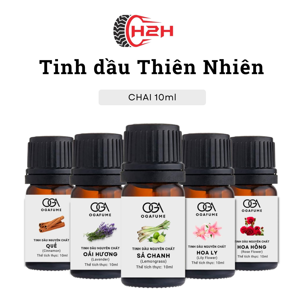 Tinh dầu Ogafume Sả Chanh 10ml - xông phòng, treo xe giúp thơm phòng, khử mùi, đuổi muỗi