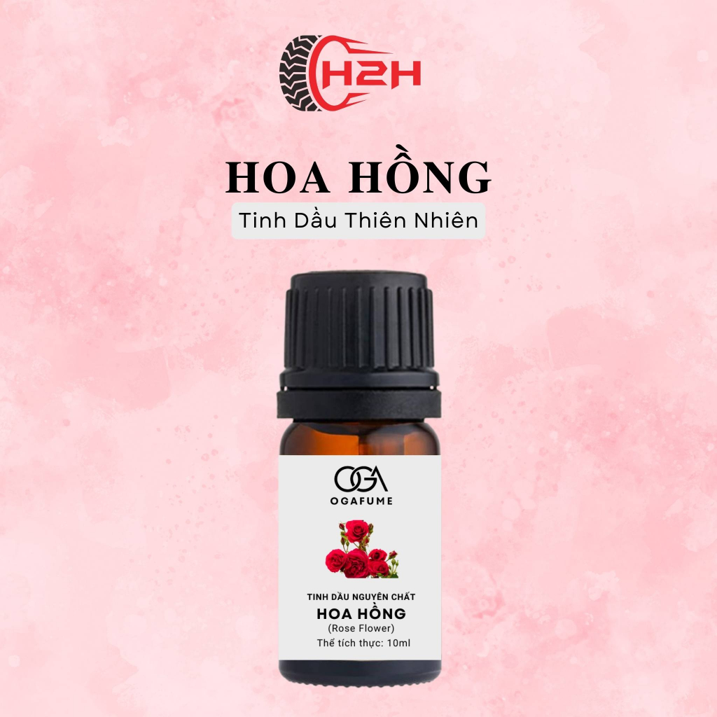 Tinh dầu Ogafume Hoa hồng 10ml - xông phòng, treo xe giúp thơm phòng, khử mùi, thư giãn