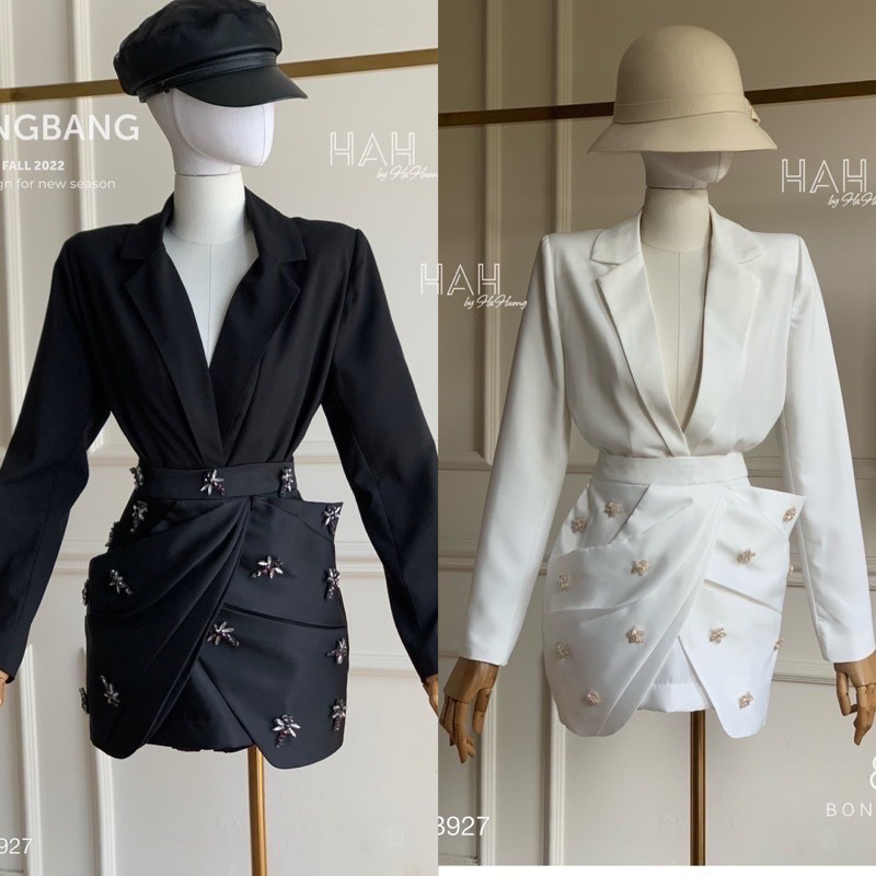 Sét áo đắp chéo - quần váy đính nơ bigsize 55kg-95kg