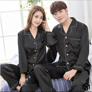Bộ đồ pijama đôi áo dài tay quần dài chất lụa cao cấp mặc ở nhà, đồ ngủ mã DN47920