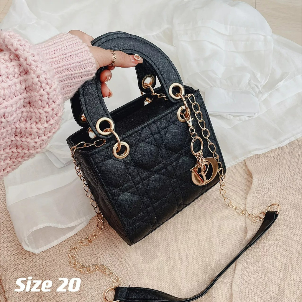 Túi xách nữ, túi đeo chéo đẹp kèm móc treo di,or, thời trang đi chơi, Mã T 41