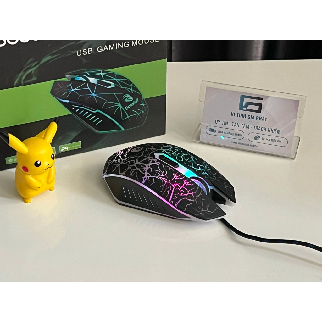Chuột Máy Tính Gaming BOSSTON R30A Đèn LED RGB Có Dây