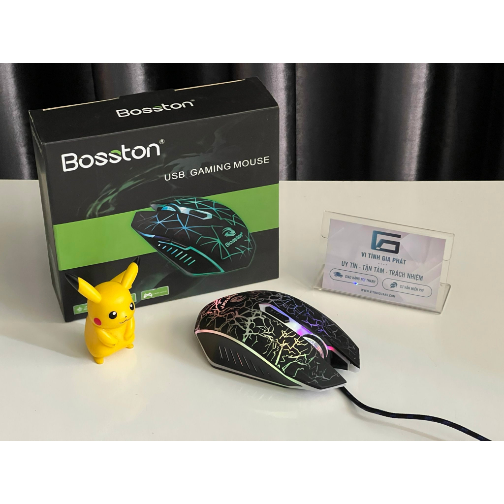 Chuột Máy Tính Gaming BOSSTON R30A Đèn LED RGB Có Dây