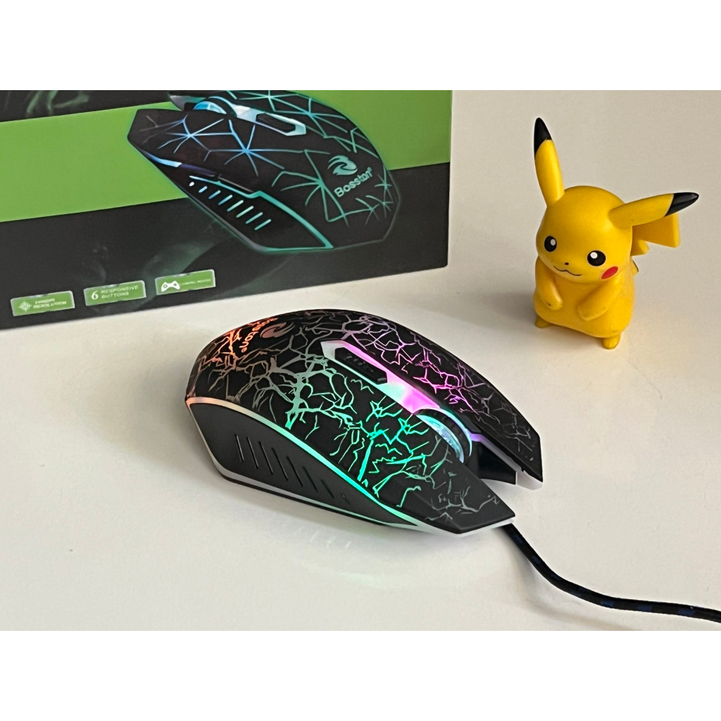 Chuột Máy Tính Gaming BOSSTON R30A Đèn LED RGB Có Dây
