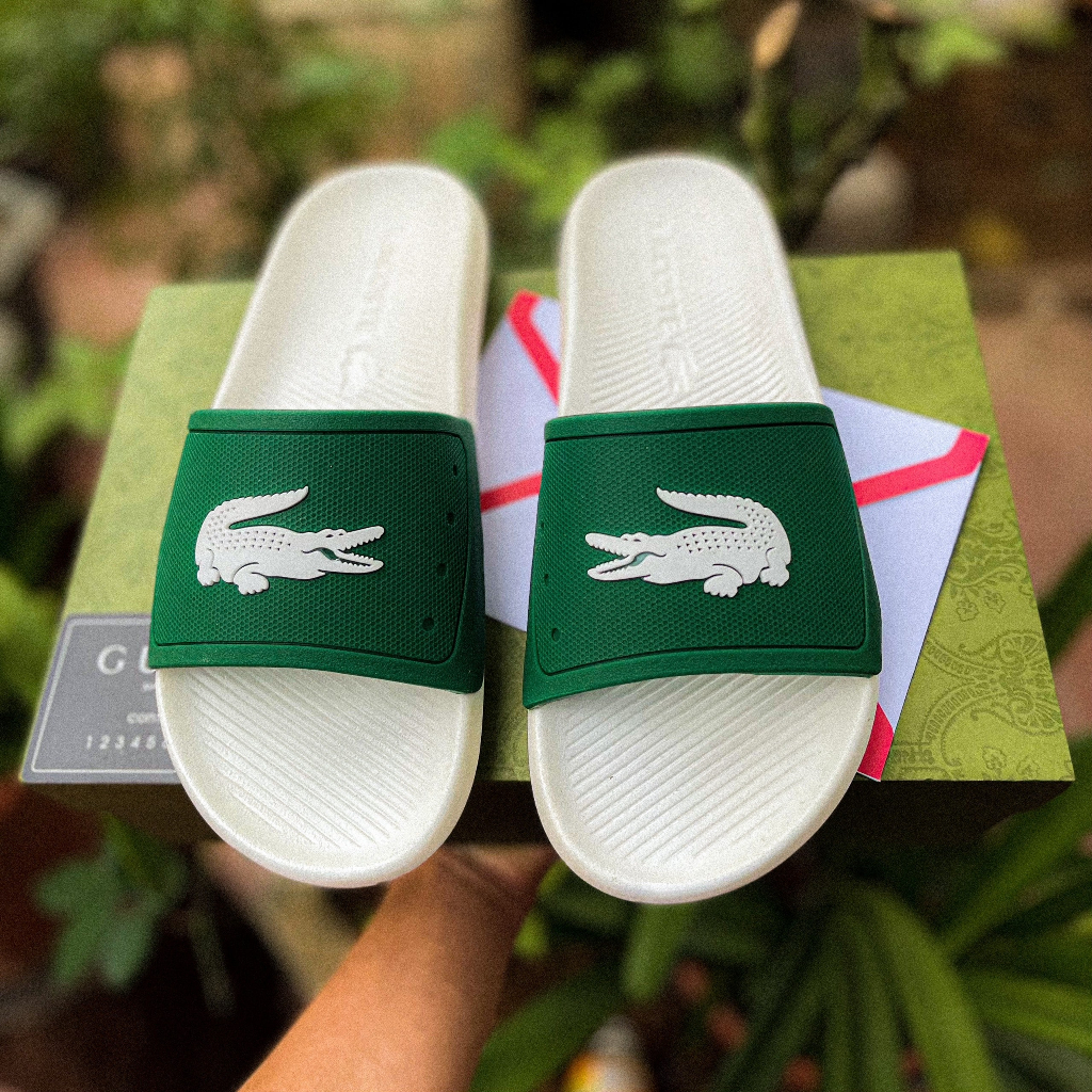 Dép Lacoste Cá Sấu, Dép Nam Quai Ngang Cá Sấu Mẫu Mới 2023 Siêu Hot