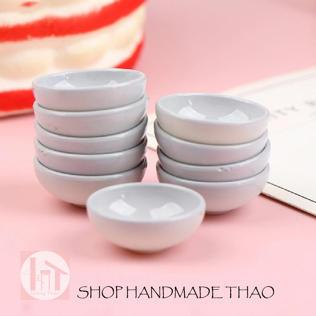 Mô hình tô nhựa trang trí nhà búp bê, roombox