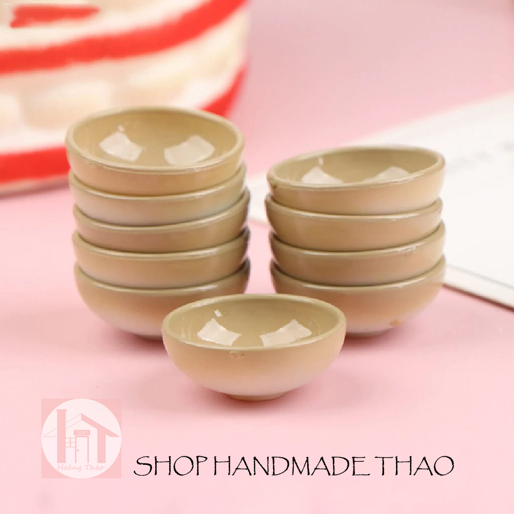 Mô hình tô nhựa trang trí nhà búp bê, roombox