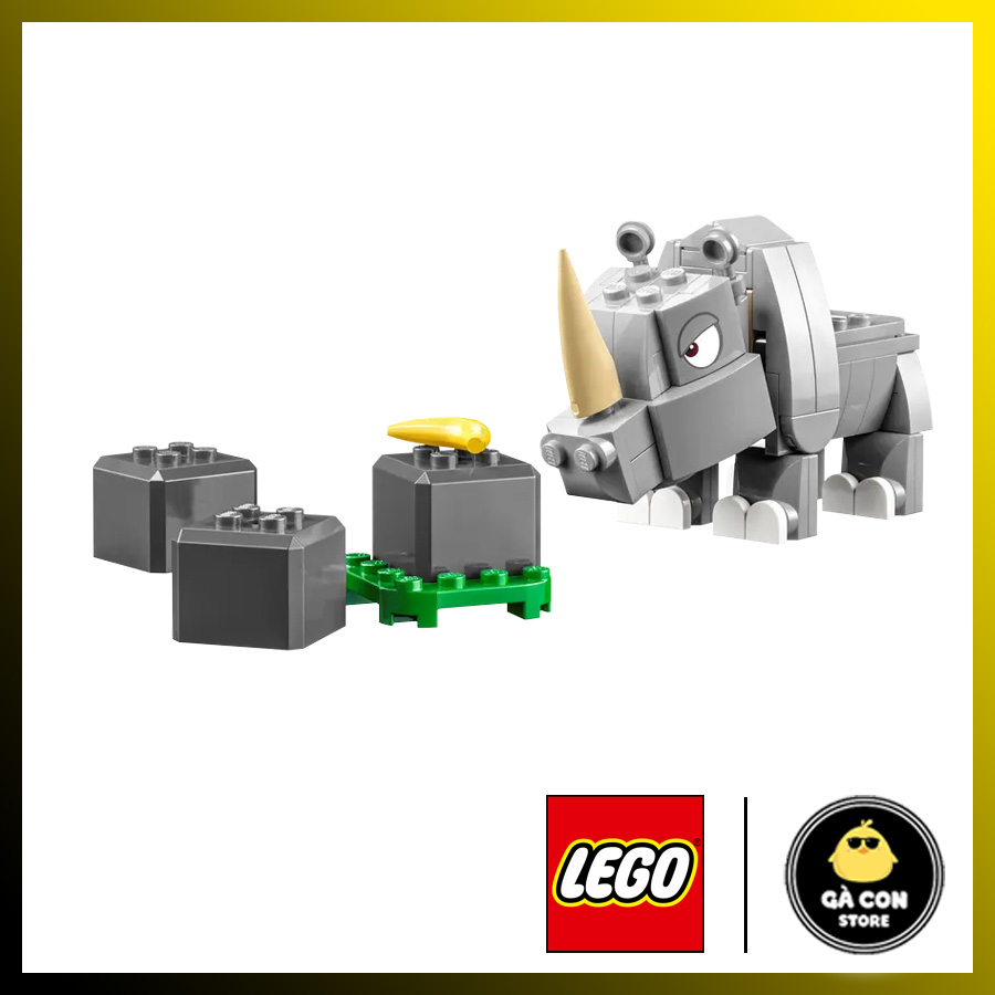 LEGO Super Mario 71420 Rambi the Rhino Expansion Set.