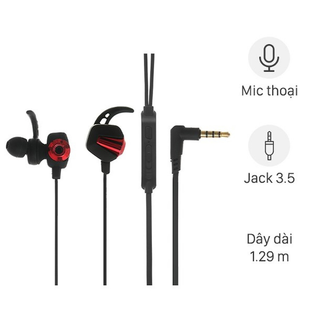 Tai Nghe Rapoo VM150 Nhét Tai Gaming - Hàng Chính Hãng