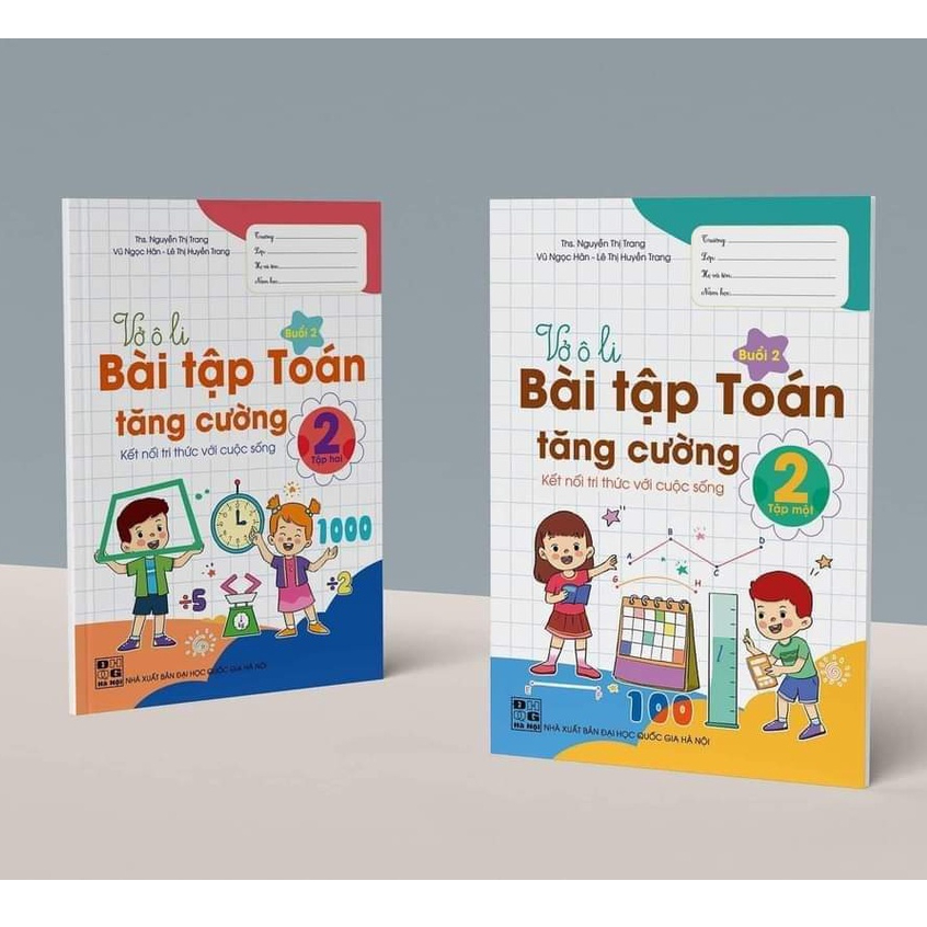 Sách - Vở ô li Bài Tập Toán Tăng Cường Lớp 2