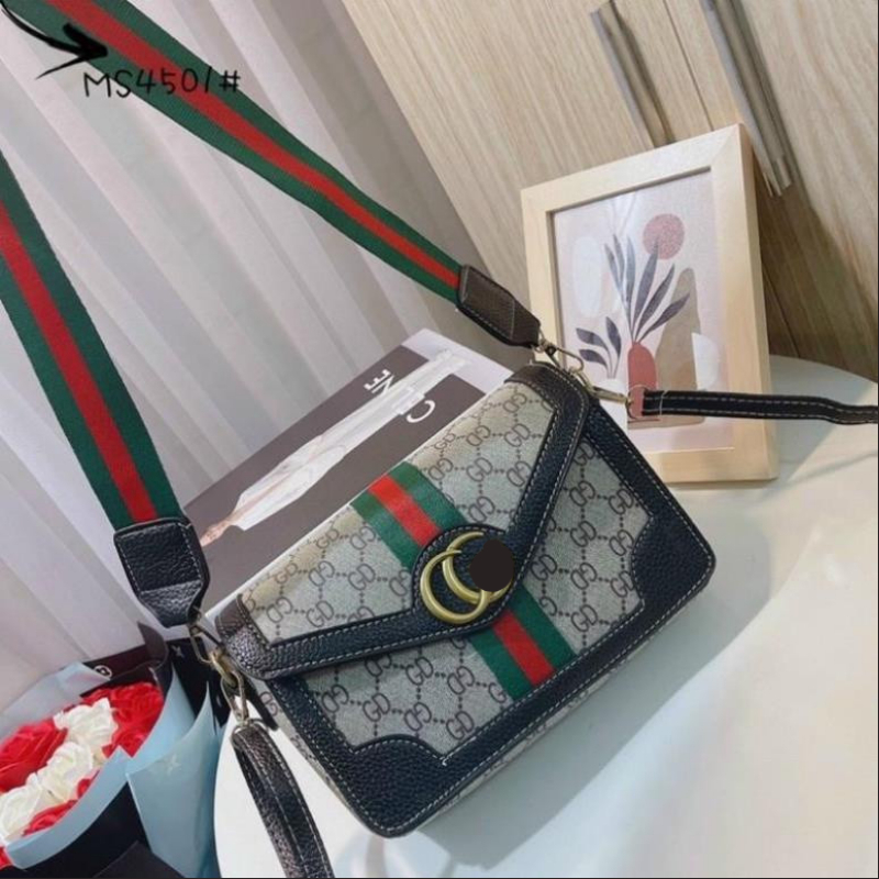 Tuia Xách Nữ Túi Đeo Chéo Gu Xì, Bản 2 Dây Thay Đổi, 1 Da 1 Dù Bản To Thời Trang, Mã T 57