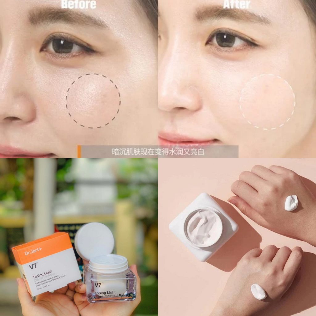 Kem dưỡng trắng tái tạo da [Loại Mới]  V7 Toning Light Dr.Jart+ Hàn Quốc 15ml/50ml | BigBuy360 - bigbuy360.vn