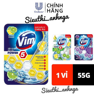 Viên Vệ Sinh Bồn Cầu Vim 55g (vàng/tím/xanh)