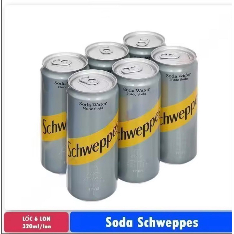 Soda Schweppes 330ml ( lốc 6 lon)