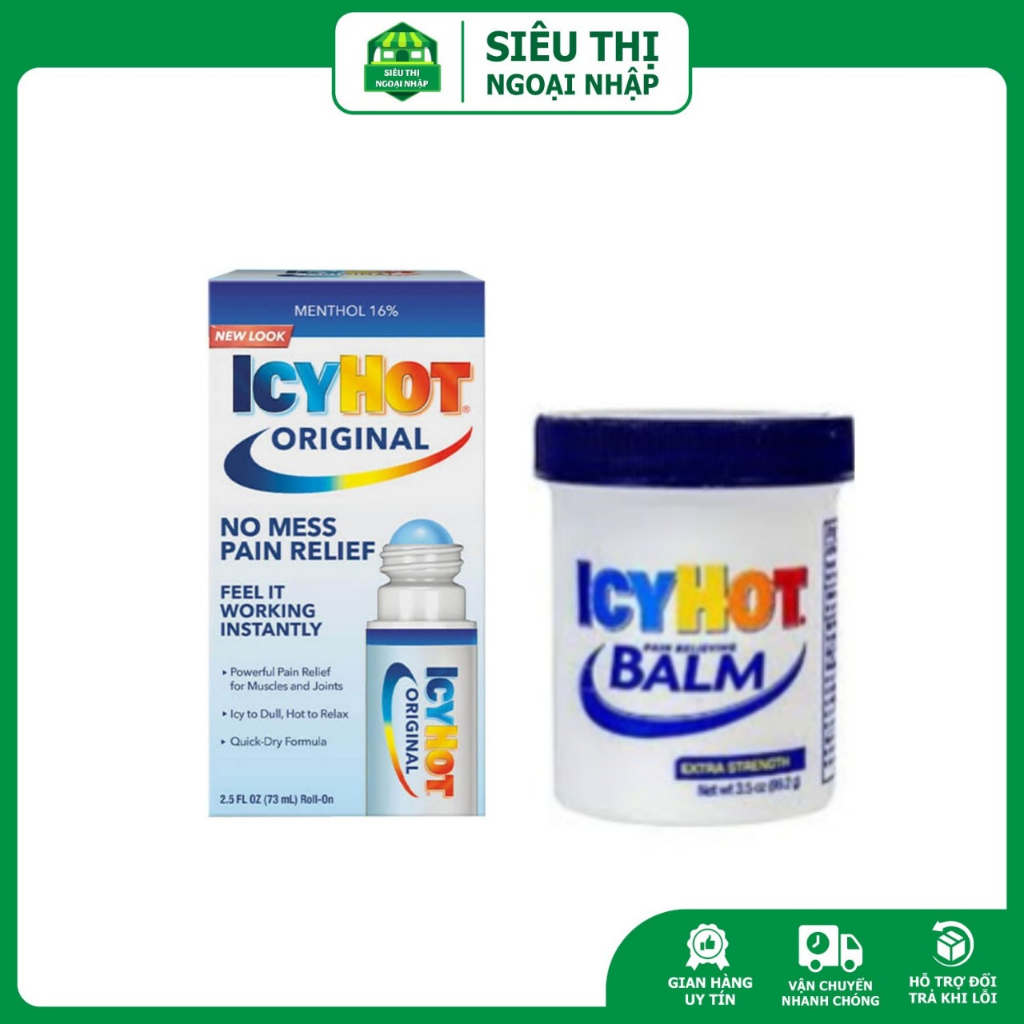 Dầu Nóng Xoa Bóp Giảm Đau Icy Hot của Mỹ
