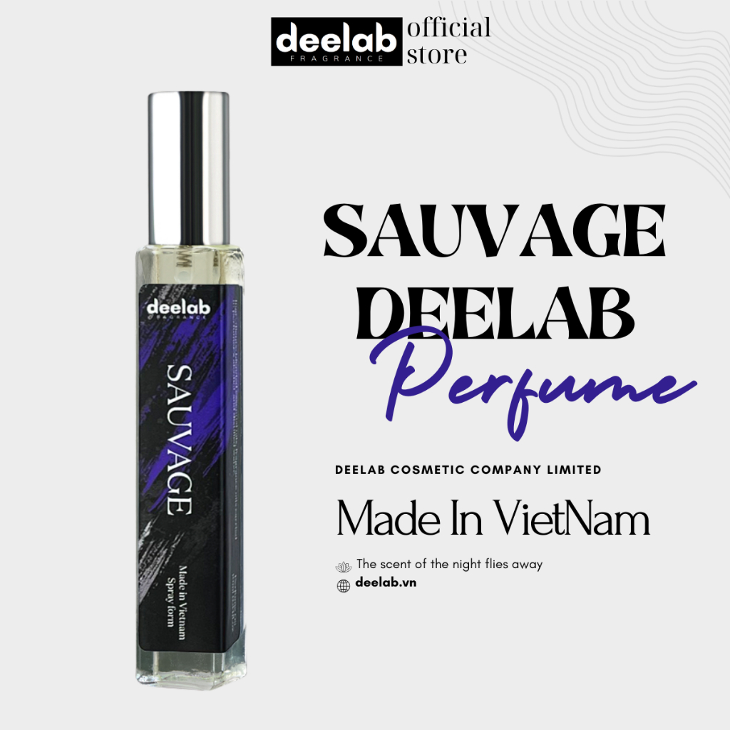 Tinh Dầu Nước Hoa Nam Deelab Sauvage 10ml, Nam tính, Phóng Khoáng, Cuốn Hút 10ml - Dạng xịt