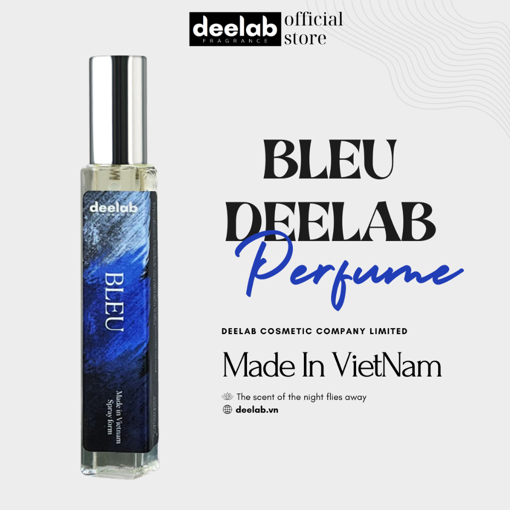 Tinh Dầu Nước Hoa Nam Dạng Xịt Deelab Bleu 10ml, Nhẹ nhàng, Lãng tử, Gây thương nhớ - Dạng xịt