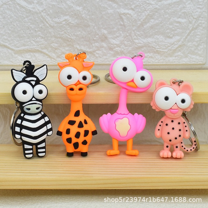 Móc Khoá Hình Động Vật Đáng Yêu Voi Sư Tử Khỉ