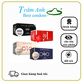Bao cao su Siêu mỏng OLOl 001mm, gai tăng khoái cảm, kéo dài thời gian,nhiều gel bôi trơn,chống xuất tinh sớm