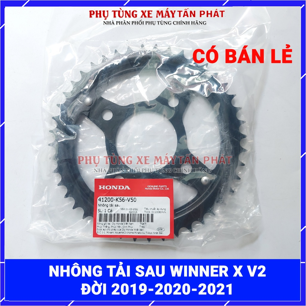 Bộ Nhông Sên Đĩa WINNER 150 V1 - X V2 zin Chính Hãng HONDA