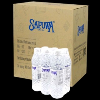 Nước tinh khiết thương hiệu "sapuwa" thùng 24 chai 500ml
