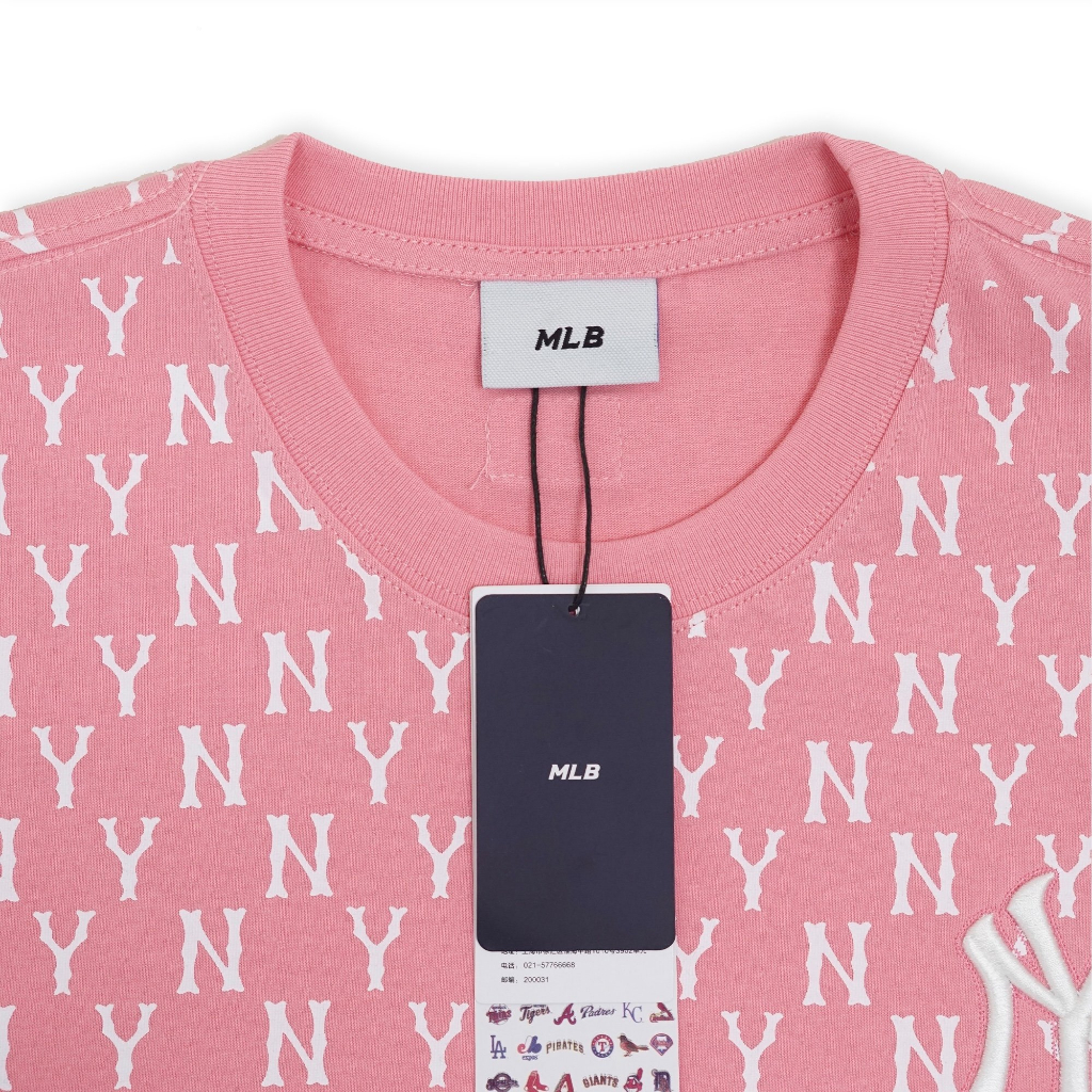 Áo thun  MLB monorgram nam nữ vải cotton organic phong cách đường phố hottrend hàng quảng châu cao cấp