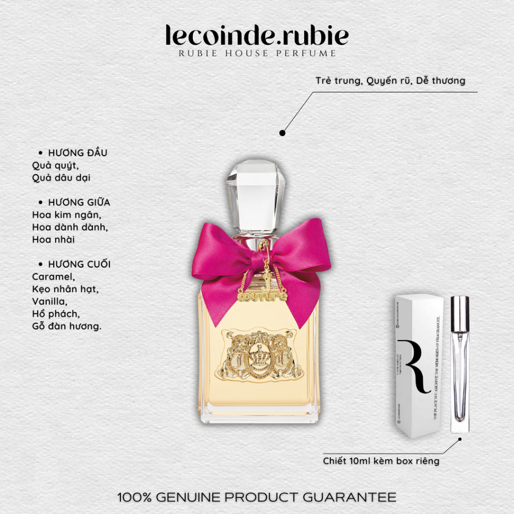 VIVA LA JUICY • Eau de Parfum - 10ML Nước Hoa Chính Hãng
