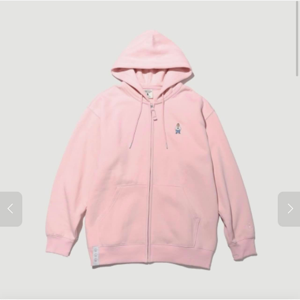 Áo WHO.A.U Steve có mũ trùm đầu Zip-up gấu nhỏ sale 90%