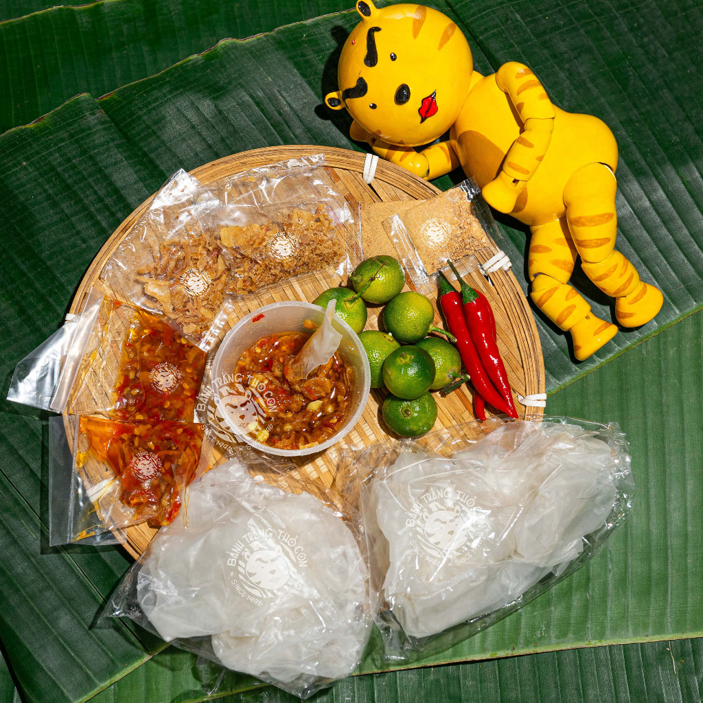 Bánh tráng chấm Tắc Hành Phi - BÁNH TRÁNG THỎ CON
