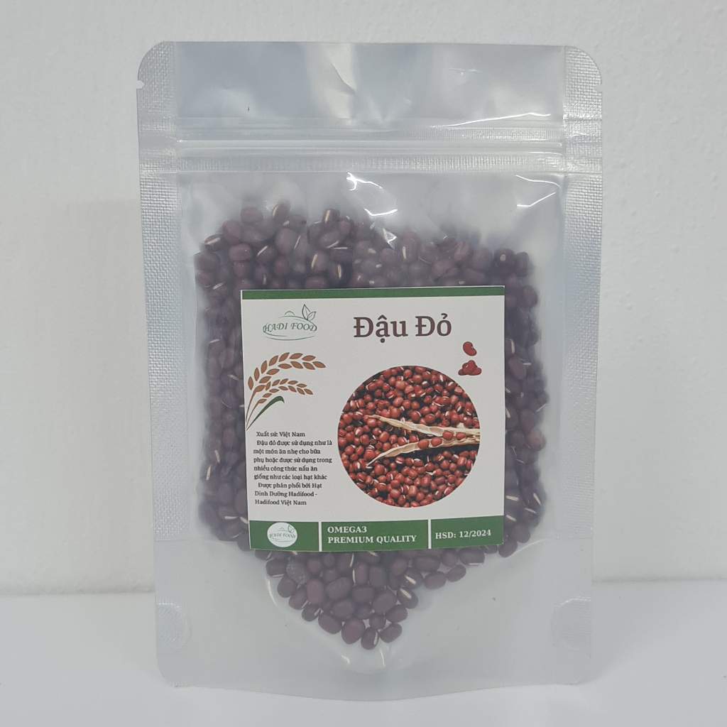 500g Đậu đỏ hữu cơ HADI FOOD, đậu đỏ hạt nhỏ hữu cơ