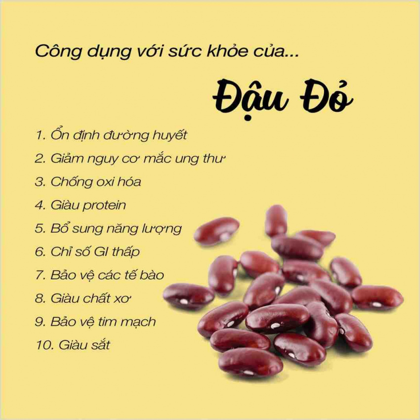 500g Đậu đỏ hữu cơ HADI FOOD, đậu đỏ hạt nhỏ hữu cơ