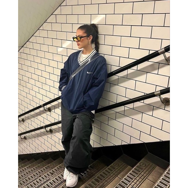ÁO SWEATER 2HAND CHẤT LIỆU GIÓ, DÙ - PHONG CÁCH THỂ THAO STREETWEAR