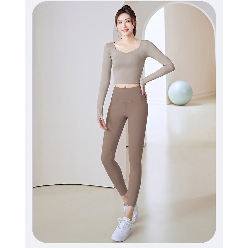 Bộ Tập Gym Yoga nữ, Bộ Đồ Tập Yoga Lưng Cao Không Đường May Thời Trang GY027
