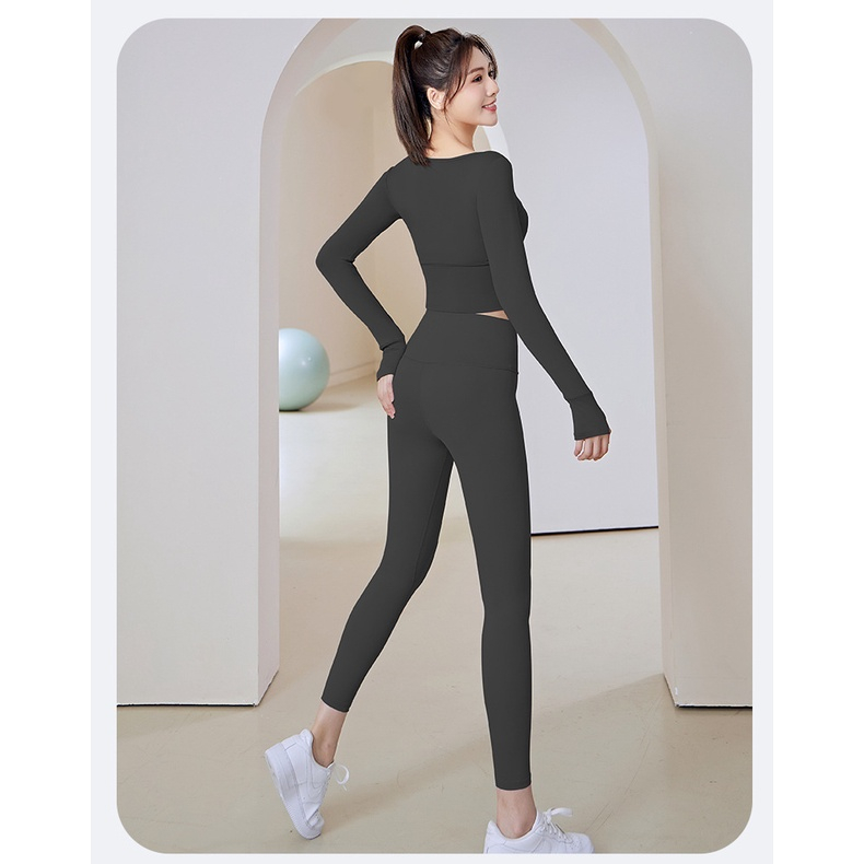 Bộ Tập Gym Yoga nữ, Bộ Đồ Tập Yoga Lưng Cao Không Đường May Thời Trang GY027