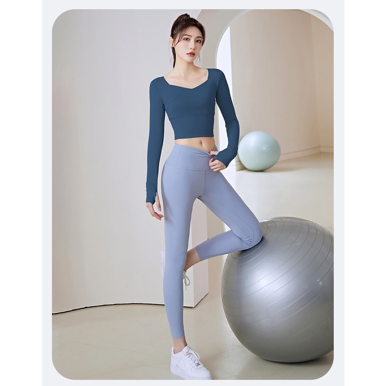 Bộ Tập Gym Yoga nữ, Bộ Đồ Tập Yoga Lưng Cao Không Đường May Thời Trang GY027