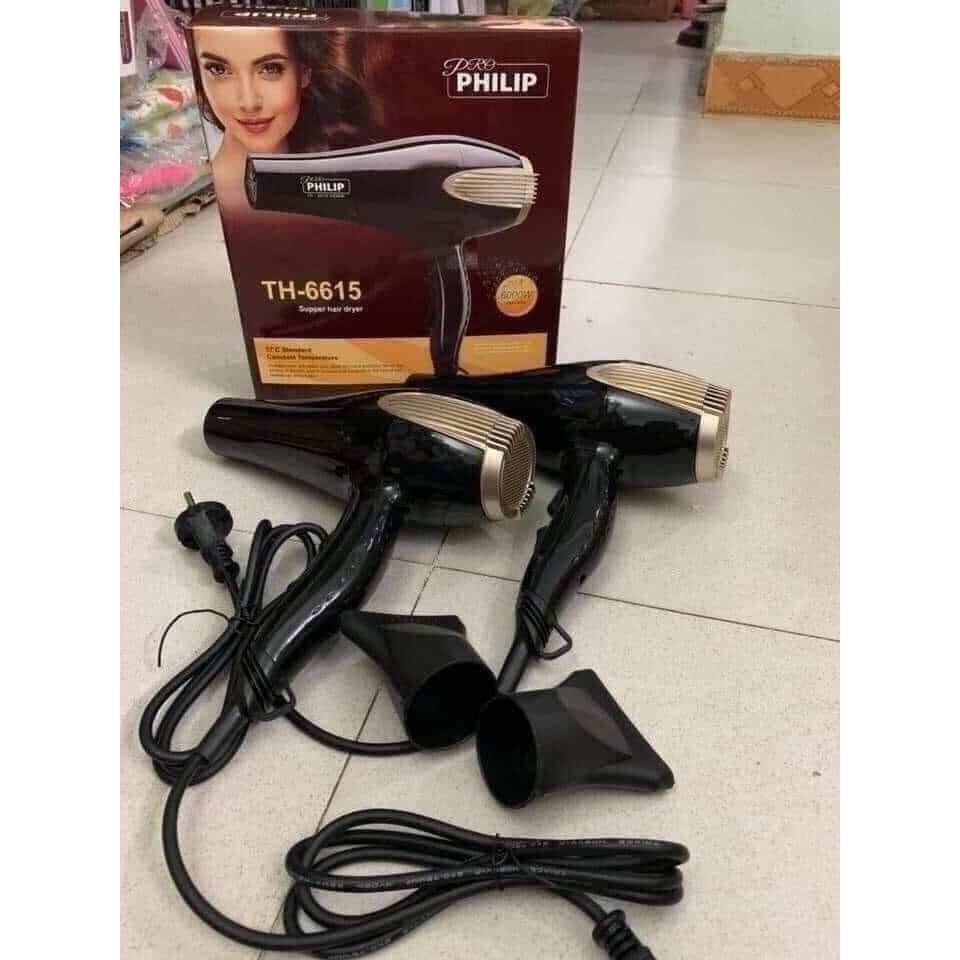 Máy sấy tóc PL công suất lớn 6000W, máy sấy tóc chuyên nghiệp sấy nhanh, sấy khoẻ - Tặng đầu sấy cụp