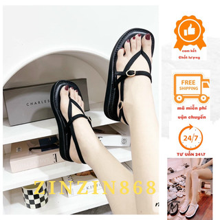 Sandal quai kẹp đế 4f siêu nhẹ, dép nữ xỏ ngón có quai hậu