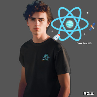 Áo thun IT Unisex tay ngắn Lập trình viên - ReactJs Planet