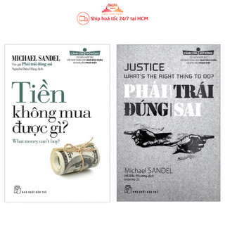 Sách - Combo 2 Tác Phẩm Của Michael Sandel: Tiền Không Mua Được Gì + Phải Trái Đúng Sai - NXB Trẻ