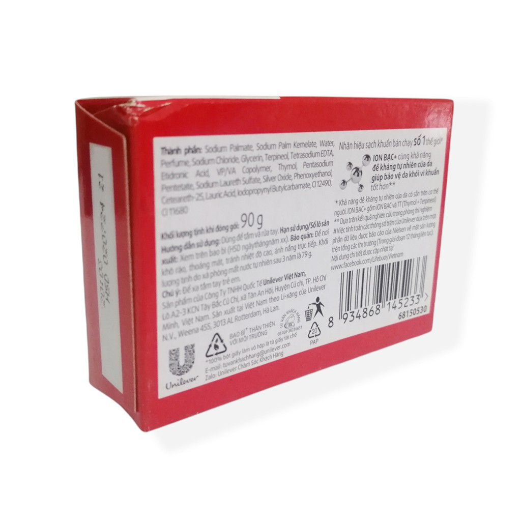 Bánh Xà Phòng Lifebuoy 125G Diệt Khuẩn