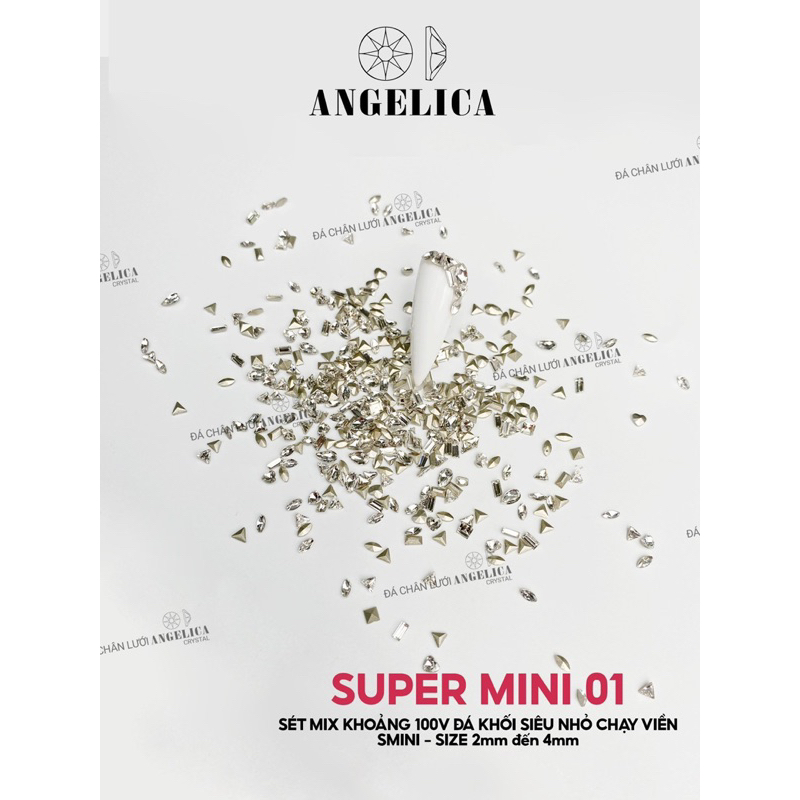 Đá khối chân lồi mini - sáng đẹp không bong chân