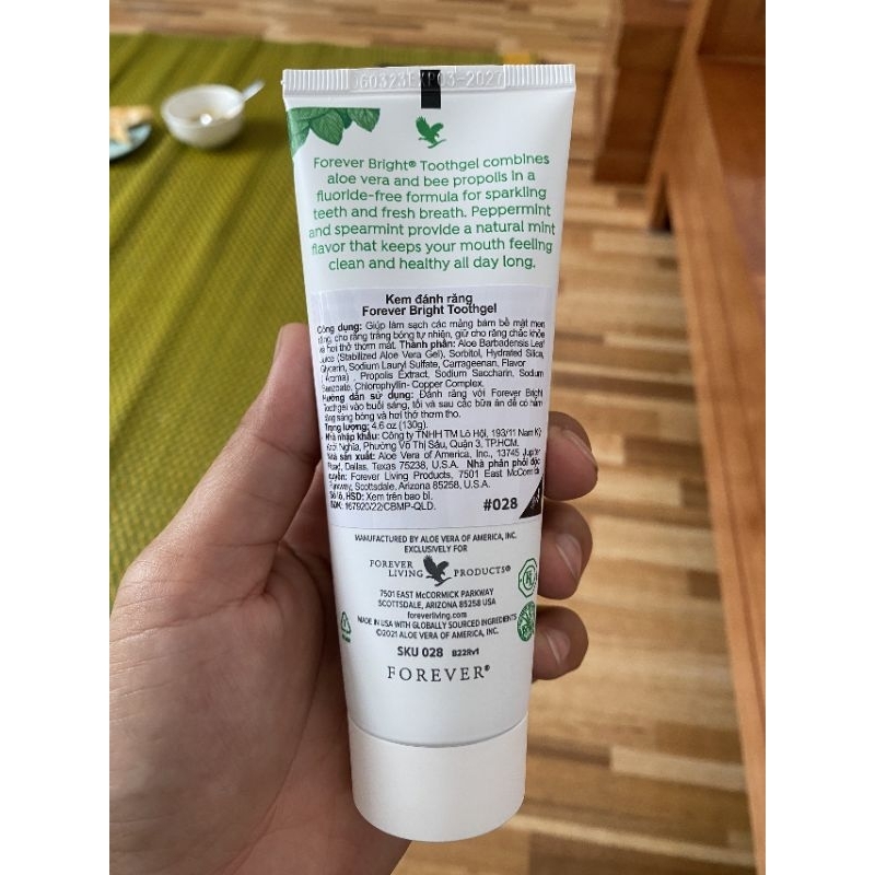 Kem đánh răng Forever Lô Hội Chính Hãng  028Flp
