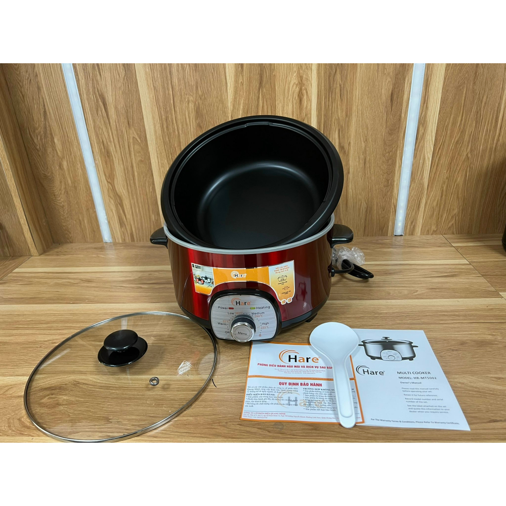 Nồi lẩu điện đa năng HR-MT5002  - thương hiệu Hare - bảo hành 12 tháng
