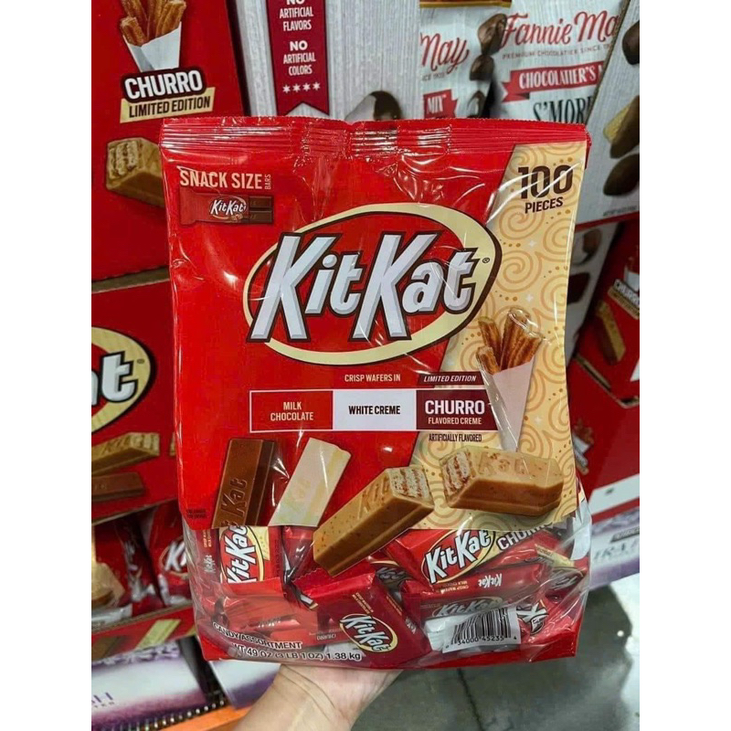 [Hàng Mỹ] Socola Kitkat mix 3 vị 100 thanh 1,38kg
